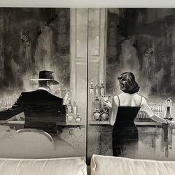 Brent Lynch - “Cigar Bar” and “Evening Lounge” Canvas Art Prints