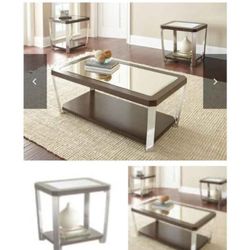 Stainless Steel Glass Tables 