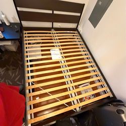 Queen IKEA bed frame in like-new condition