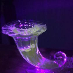 Vintage Crystal Double Candle Holders Candlestick 