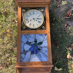 Vintage wall clock with cabinet