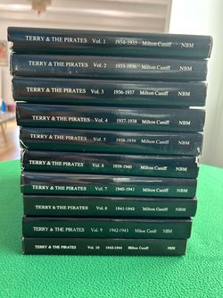 TERRY & THE PIRATES Milton Caniff Vol. 1-10 Flying Buttress Hardcover Lot 1984