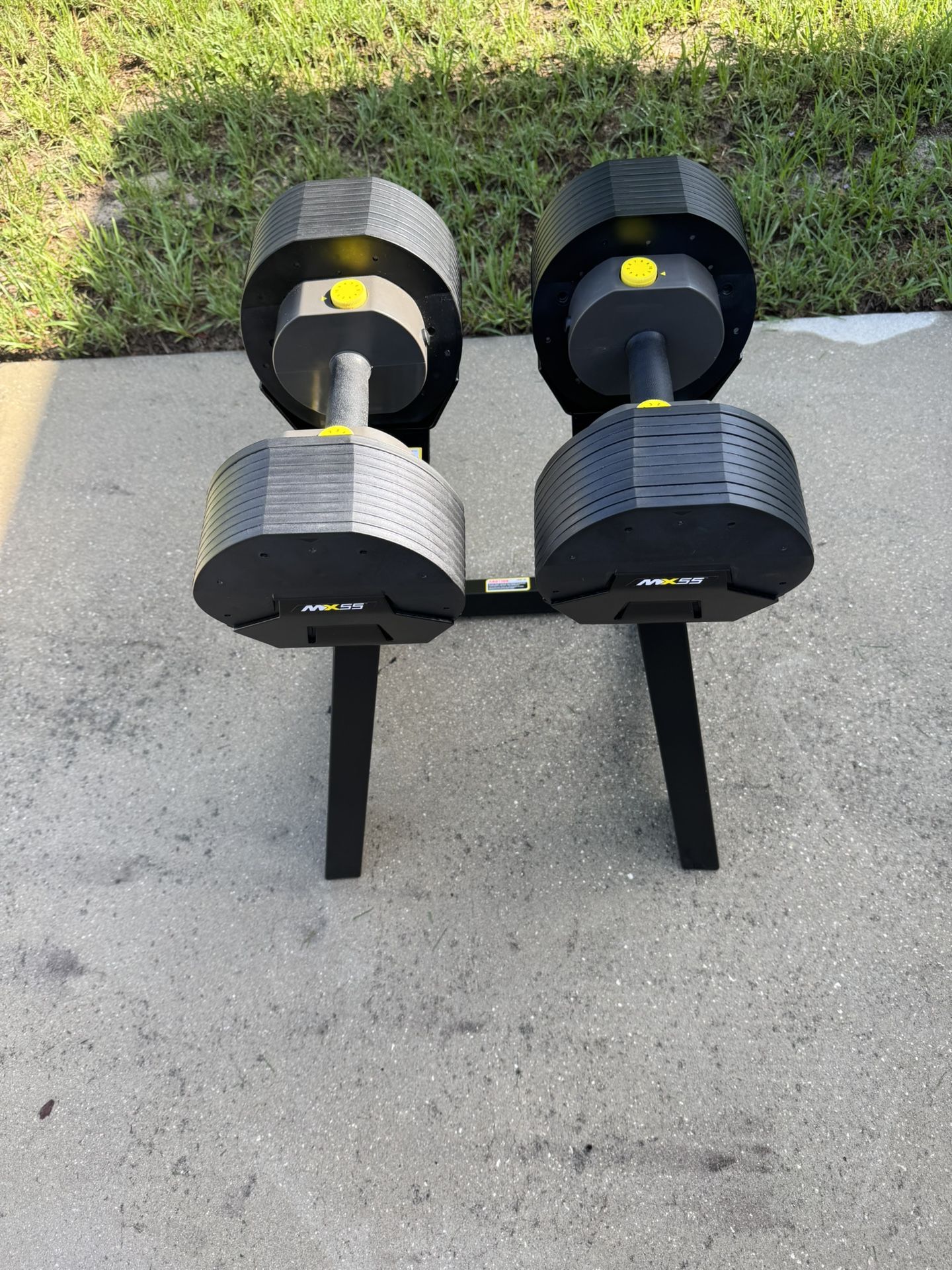 MX55 Rapid Change Adjustable Dumbbells With Stand 