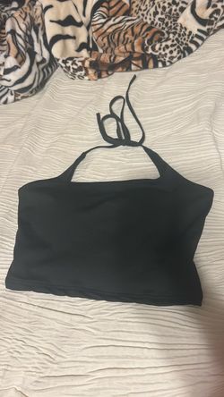 black halter top