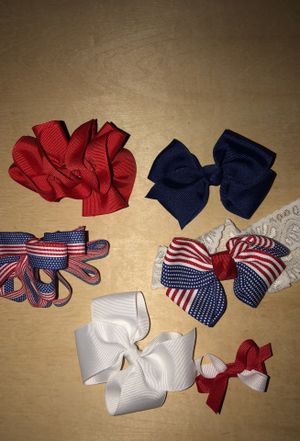 Usa Red White And Blue Hair Bows For Sale In Virginia Beach Va