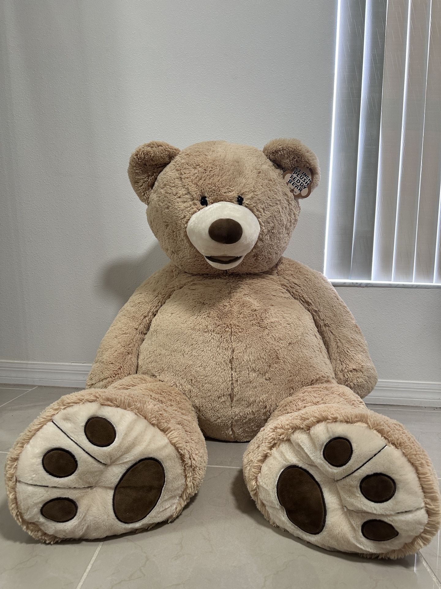 Giant 53” HugFun Plush Teddy Bear