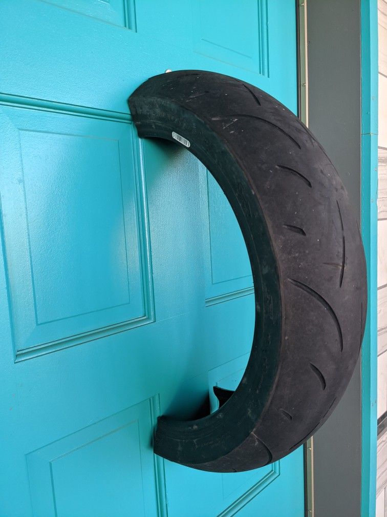 Motorcycle Tire Wall Decor.