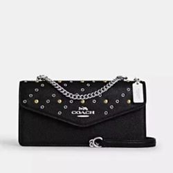 NWT Coach Klare Envelope Crossbody Bag With Rivets