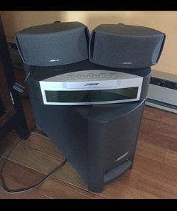 Bose 321 speaker system with speaker stands