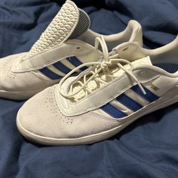 Adidas shoes men size 12 white and blue