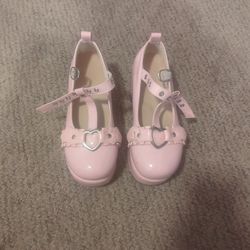 Pink Platform Bat Heels Size 3