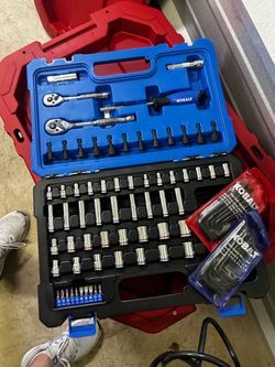 Kobalt 3-Piece 90-Tooth 1/2-in 3/8-in 1/4-in Drive Full Polish Handle Ratchet Set
