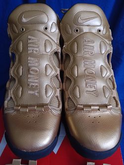 Size 10.5 Metallic Gold Nike Air Money