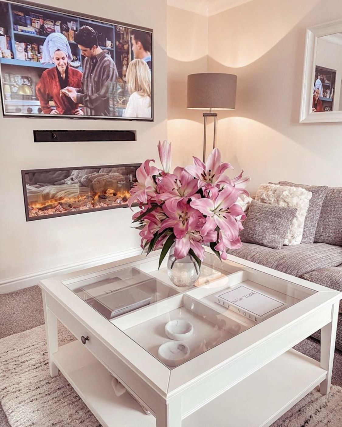 IKEA Liatorp White/Glass Coffee Table