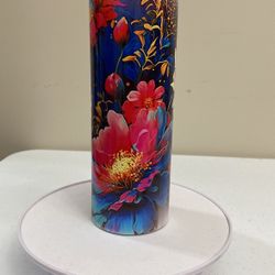 20oz Flower Tumbler, NEW, (T-212)