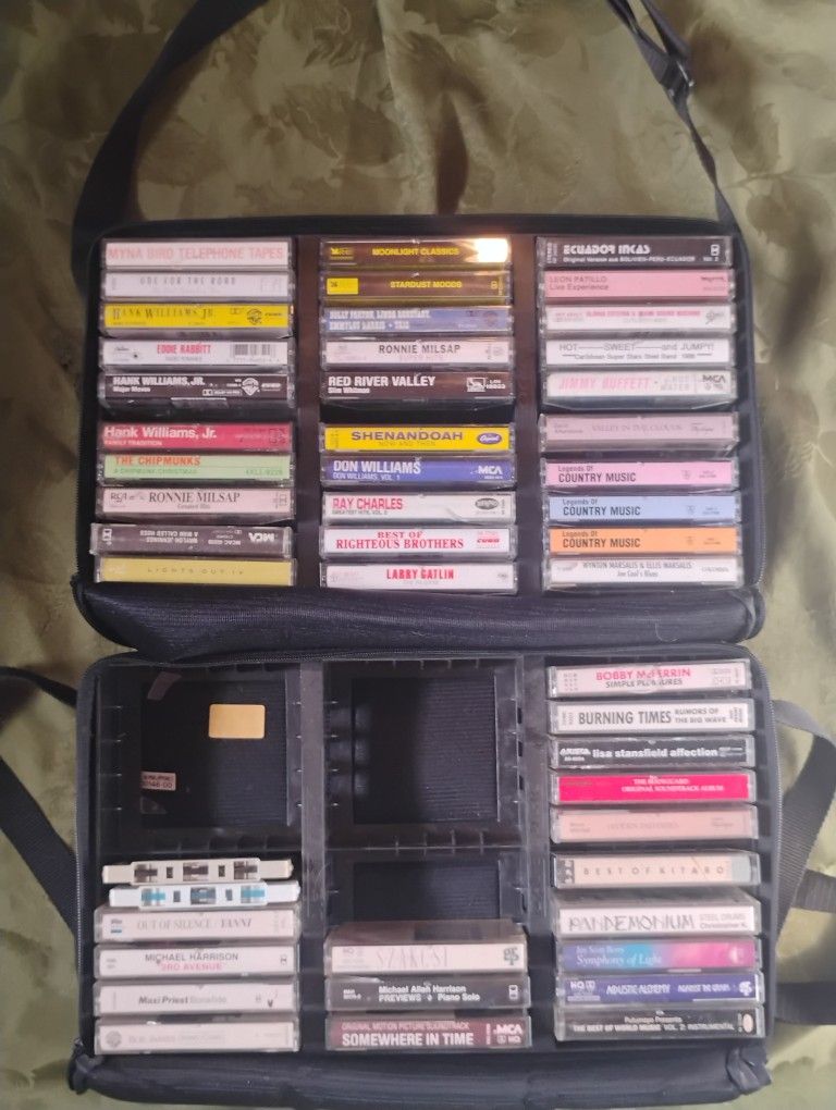 Trade Cassettes music case logic vintage Ray Charles classical rock