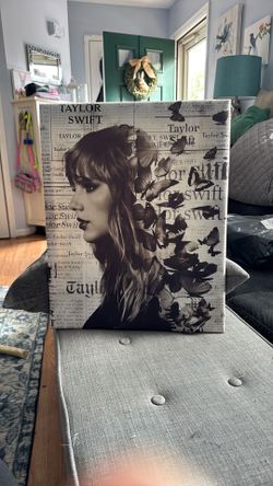 Taylor Swift Canvas Mounted On Wood Frame