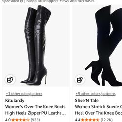 $40 black boots size 7