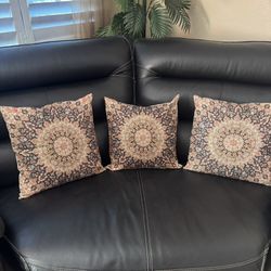 3 Beautiful Pillows 16x16