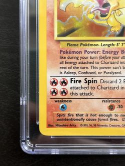 1999 Base Set Charizard Pokemon Card Holo GEM MINT 10 CGC Graded 4/102 for  Sale in Irvine, CA - OfferUp