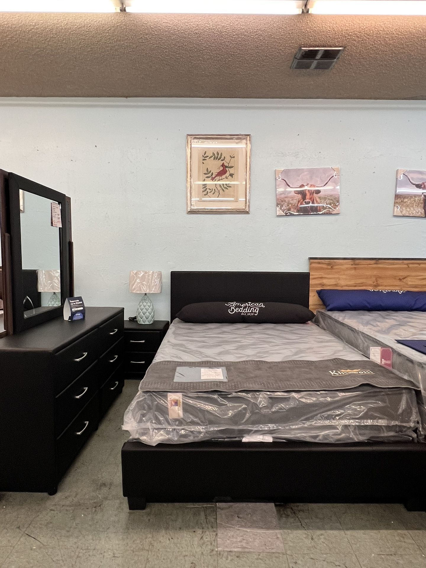 🥳Flash Deal🥳Brand New Queen Bed Frame+Dresser+Mirror+Nightstand $499, Delivery Available 