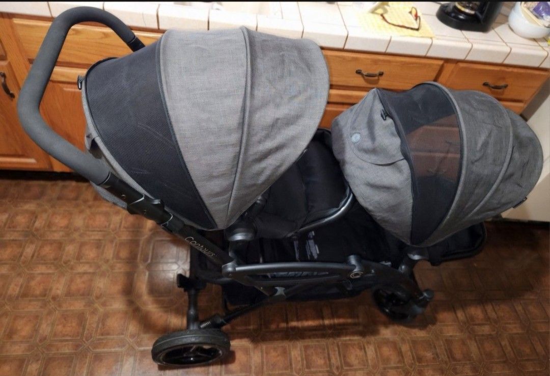 Contorus Options Elite Tandum Double Baby/Toddler Stroller Excellent Condition