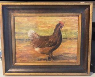 Michael DeFrancesco Original Oil Painting "Chicken #7" 12x16 $825