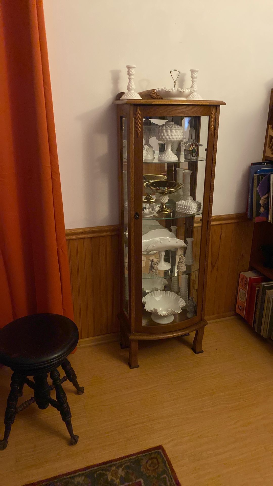Elegant Antique Curio Cabinet