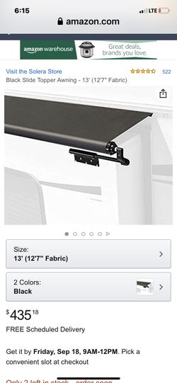 Lippert Slide Topper #165061 Black New 
