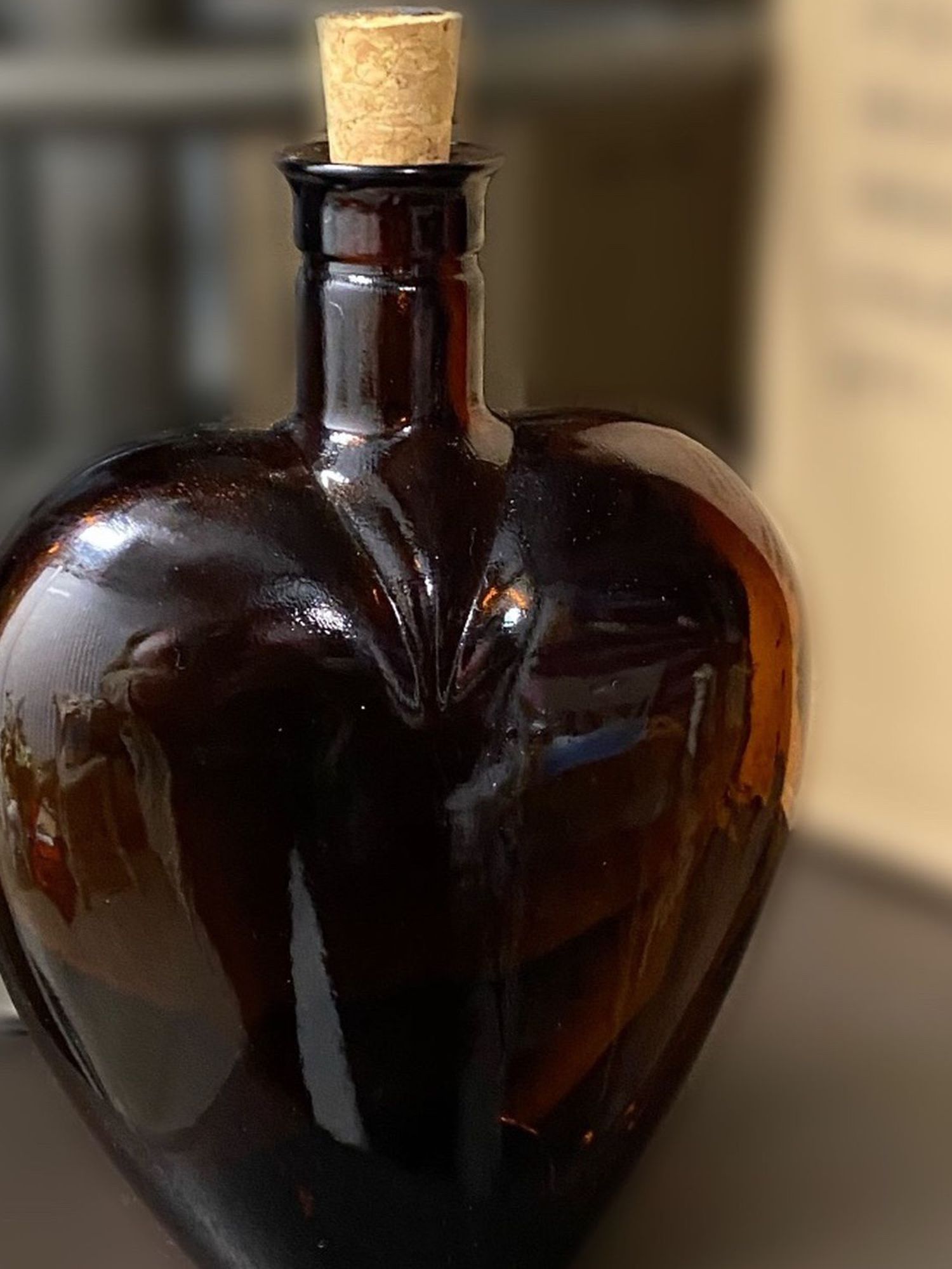 Paul Masson Amber Glass Bottle