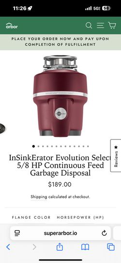 In Sinkerator Garbage Disposal