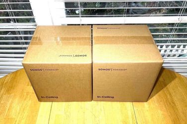 2x pairs of Sonos 6.5” In-Ceiling speakers (made in collaboration with Sonance) model:  INCLGWW1, brand new sealed includes warranty.