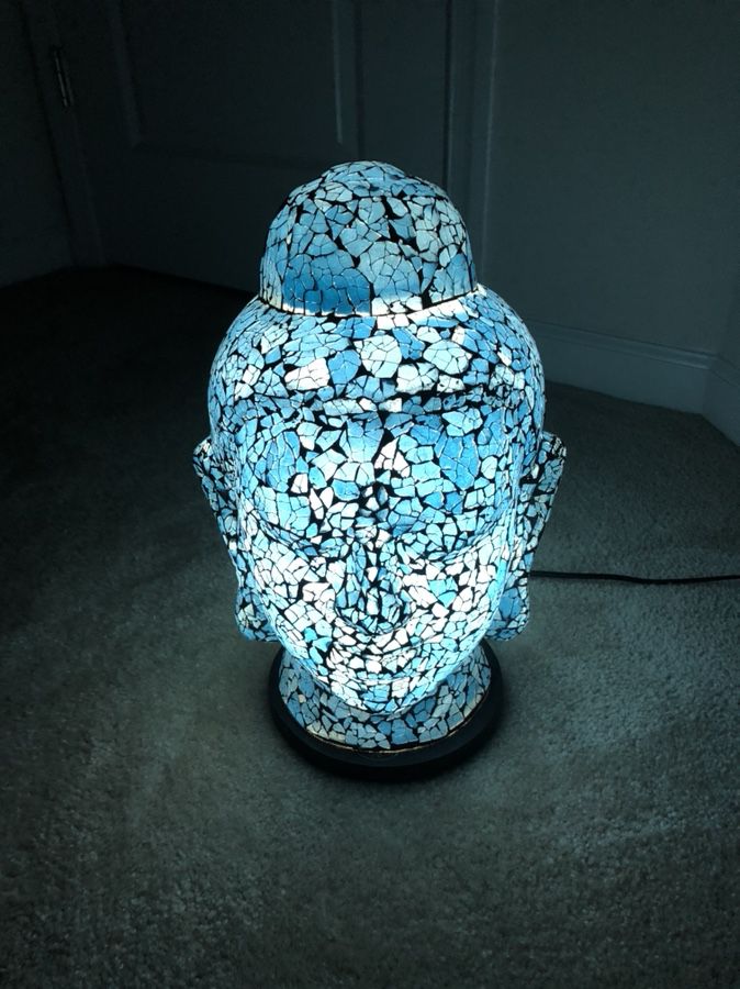 Blue color, Buddha head light $60