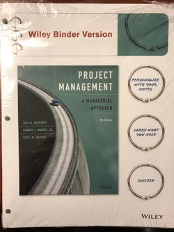 Project Management a Managerial Approach 9th Edition