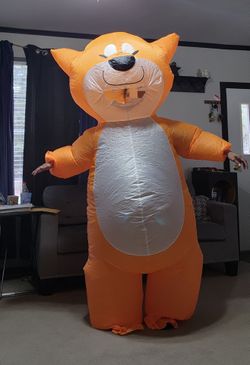Orange Dog Inflatable Costume