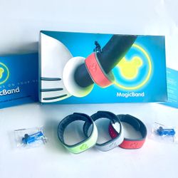 5 Piece Lot Walt Disney Magic Bands Magicbands Inactive Collectibles