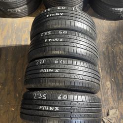 4 used tire 235 60 17 🛞 ALMOST NEW