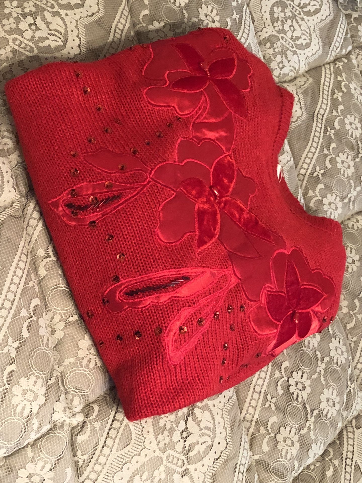 Red Sweater For Christmas ? Never Been Worn