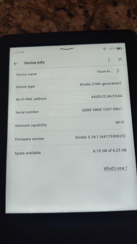 Kindle 10th Generation