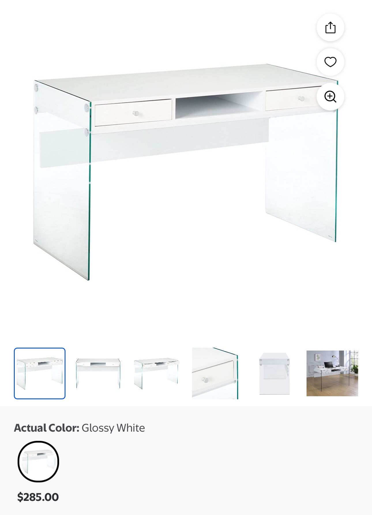 White Vanity Desk