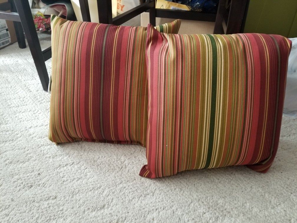 New Outdoor pillows