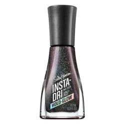 New Sally Hansen Insta-Dri Nail Color, Holo-Glow in Chrome Zone, a Sparkly Black