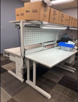 Industrial ESD Workbench / Electronics Lab Table – Heavy Duty