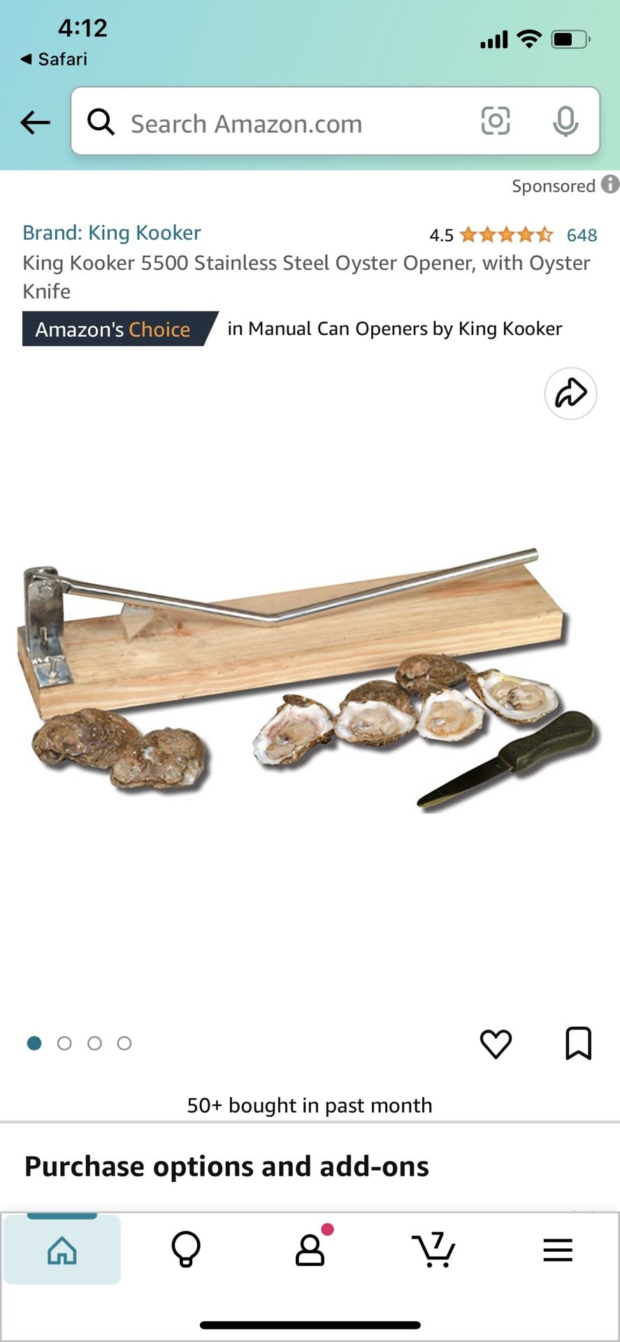King kooker 5500 Stainless Steel Oyster Opener