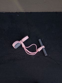 Pink Resistance Band with Foot Pedal