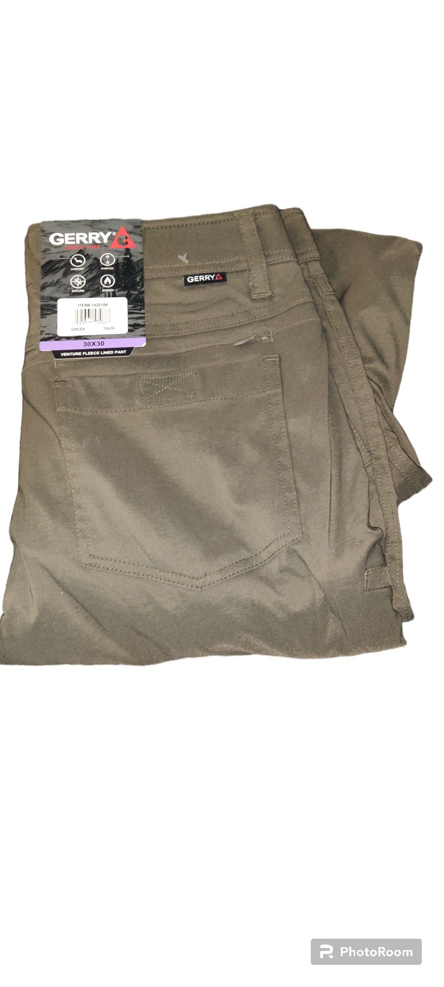 Gerry Men's Venture Fleece Lined Stretch Comfort Pant