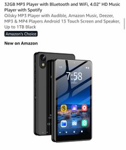 Brand new : 32GB MP3 Player with Bluetooth and WiF