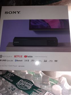 Brand New Sony 4K UHD Upscale Blu-ray DVD Player Model Number Bdp S6700 Brand New Inbox Cost $109 Plus Tax Asking 65 Or Trade