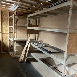 Metal shelf rack