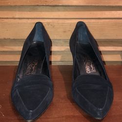 Salvatore Ferragamo Women’s Leather Suede Shoes